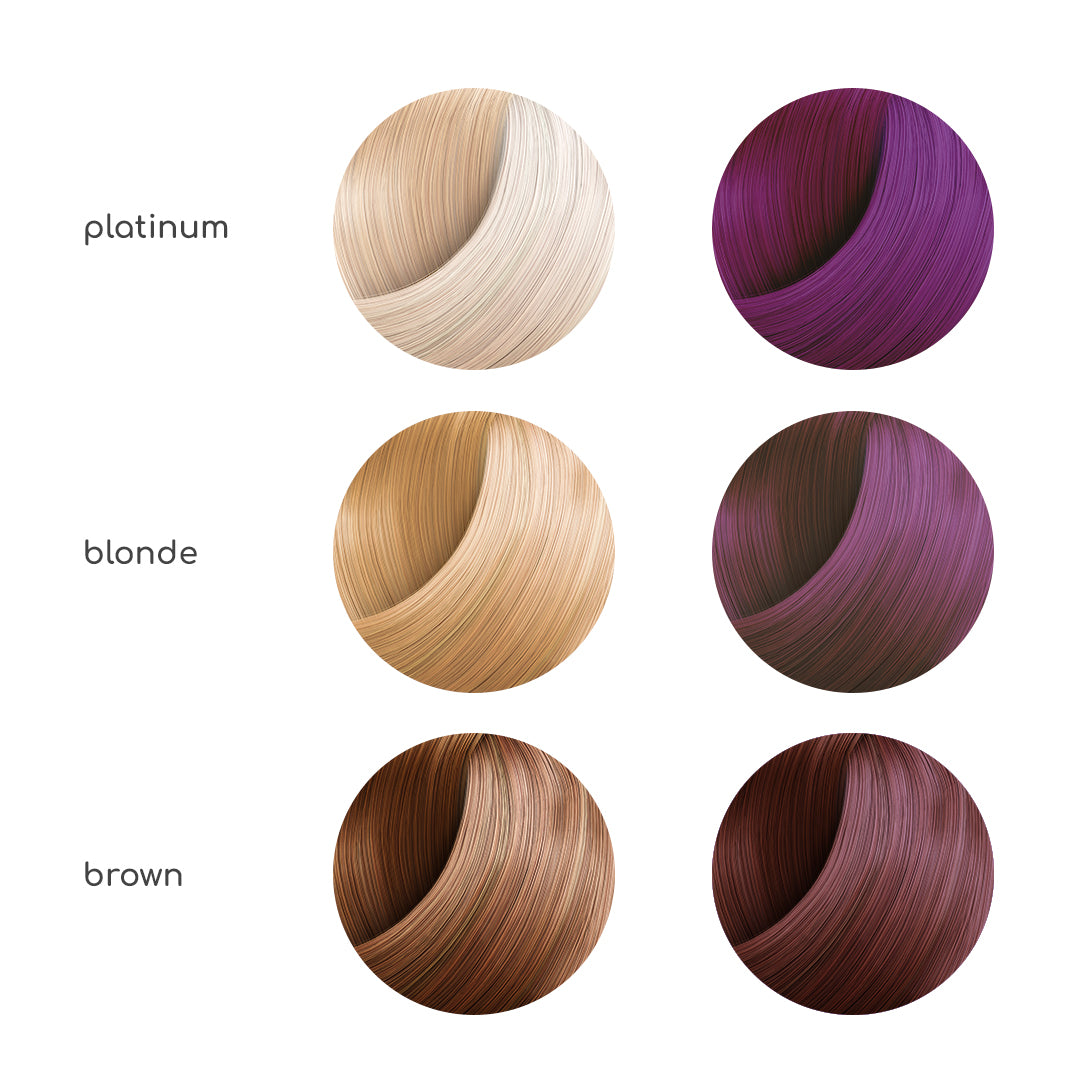 Plush Purple Semi Permanent Hair Color with Natural Ingredients